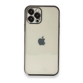 BSSM iPhone 12 Pro Max Razer Lensli Silikon Siyah Kılıf