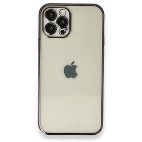 BSSM iPhone 12 Pro Max Razer Lensli Silikon Siyah Kılıf