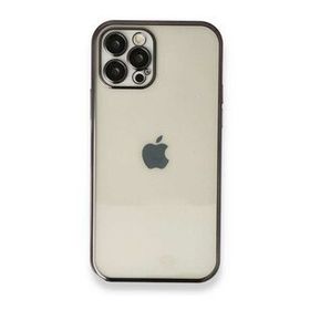 BSSM iPhone 12 Pro Max Razer Lensli Silikon Siyah Kılıf