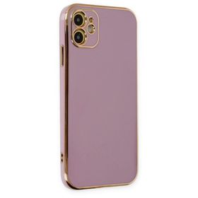 BSSM iPhone 12 Volet Silikon Mor Kılıf