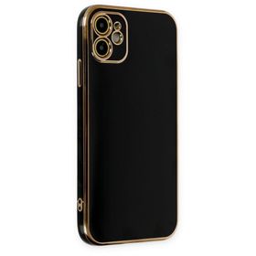 BSSM iPhone 12 Volet Silikon Siyah Kılıf