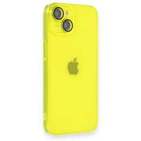 BSSM iPhone 13 Armada Lensli Kapak Sarı Kılıf