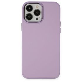 BSSM iPhone 13 Asya Deri Silikon Lila Kılıf