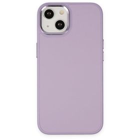 BSSM iPhone 13 Asya Deri Silikon Lila Kılıf