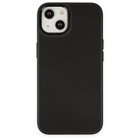 BSSM iPhone 13 Asya Deri Silikon Siyah Kılıf