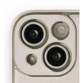 BSSM iPhone 13 Coco Deri Silikon Kapak Beyaz Kılıf