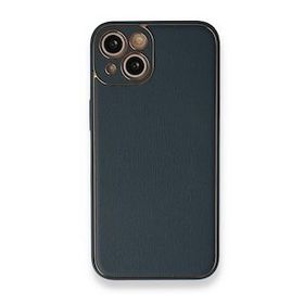 BSSM iPhone 13 Coco Deri Silikon Kapak Mavi Kılıf