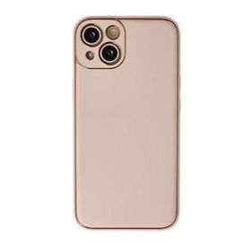 BSSM iPhone 13 Coco Deri Silikon Kapak Pudra Kılıf