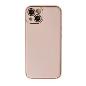 BSSM iPhone 13 Coco Deri Silikon Kapak Pudra Kılıf