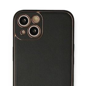 BSSM iPhone 13 Coco Deri Silikon Kapak Siyah Kılıf