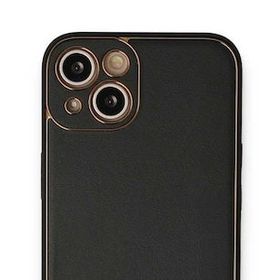BSSM iPhone 13 Coco Deri Silikon Kapak Siyah Kılıf