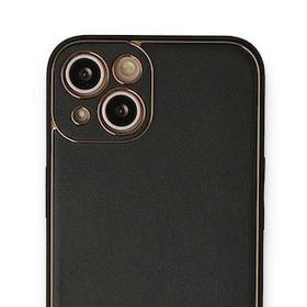 BSSM iPhone 13 Coco Deri Silikon Kapak Siyah Kılıf