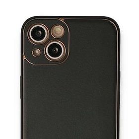 BSSM iPhone 13 Coco Deri Silikon Kapak Siyah Kılıf