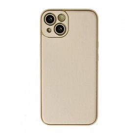 BSSM iPhone 13 Coco Gold Deri Silikon Kapak Kılıf