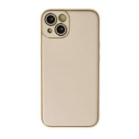 BSSM iPhone 13 Coco Gold Deri Silikon Kapak Kılıf