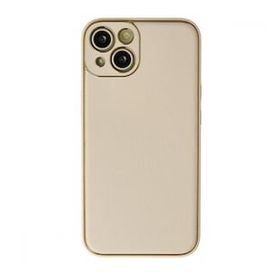 BSSM iPhone 13 Coco Gold Deri Silikon Kapak Kılıf
