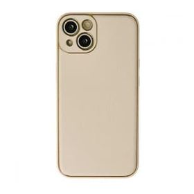 BSSM iPhone 13 Coco Gold Deri Silikon Kapak Kılıf
