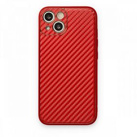 BSSM iPhone 13 Coco Karbon Silikon Kırmızı Kılıf