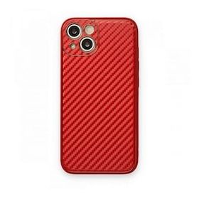 BSSM iPhone 13 Coco Karbon Silikon Kırmızı Kılıf