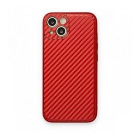 BSSM iPhone 13 Coco Karbon Silikon Kırmızı Kılıf