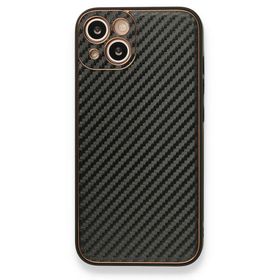 BSSM iPhone 13 Coco Karbon Silikon Siyah Kılıf