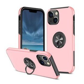 BSSM iPhone 13 Elit Yüzüklü Kapak Pembe Kılıf