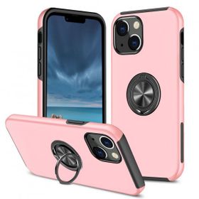 BSSM iPhone 13 Elit Yüzüklü Kapak Pembe Kılıf