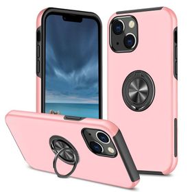 BSSM iPhone 13 Elit Yüzüklü Kapak Pembe Kılıf