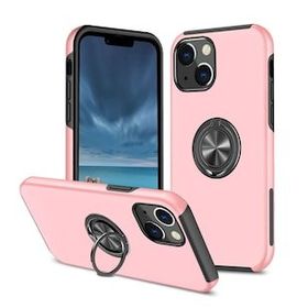 BSSM iPhone 13 Elit Yüzüklü Kapak Pembe Kılıf