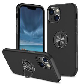 BSSM iPhone 13 Elit Yüzüklü Kapak Siyah Kılıf