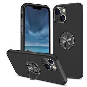 BSSM iPhone 13 Elit Yüzüklü Kapak Siyah Kılıf