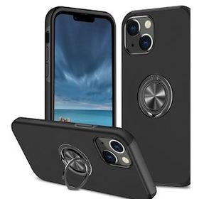 BSSM iPhone 13 Elit Yüzüklü Kapak Siyah Kılıf