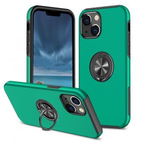 BSSM iPhone 13 Elit Yüzüklü Kapak Yeşil Kılıf