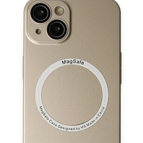 BSSM iPhone 13 Jack Magneticsafe Lens Silikon Gold Kılıf