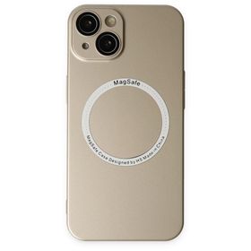 BSSM iPhone 13 Jack Magneticsafe Lens Silikon Gold Kılıf