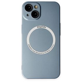 BSSM iPhone 13 Jack Magneticsafe Lens Silikon Sierra Blue Kılıf