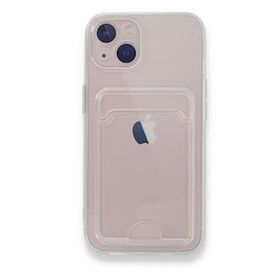 BSSM iPhone 13 Kart Şeffaf Silikon Şeffaf Kılıf