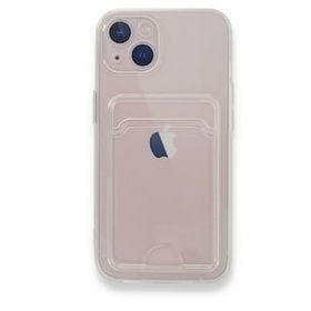 BSSM iPhone 13 Kart Şeffaf Silikon Şeffaf Kılıf