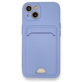 BSSM iPhone 13 Kelvin Kartvizitli Silikon Lila Kılıf