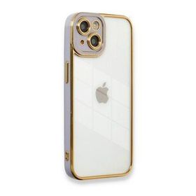 BSSM iPhone 13 Liva Lens Silikon Lila Kılıf