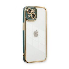 BSSM iPhone 13 Liva Lens Silikon Yeşil Kılıf