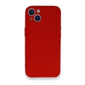 BSSM iPhone 13 Mini Nano İçi Kadife Silikon Kırmızı Kılıf