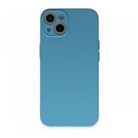BSSM iPhone 13 Mini Nano İçi Kadife Silikon Mavi Kılıf