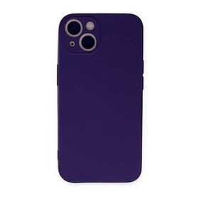 BSSM iPhone 13 Mini Nano İçi Kadife Silikon Mor Kılıf