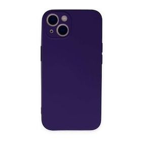 BSSM iPhone 13 Mini Nano İçi Kadife Silikon Mor Kılıf
