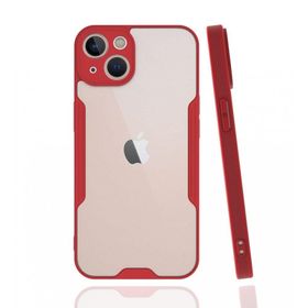 BSSM iPhone 13 Platin Silikon Kırmızı Kılıf