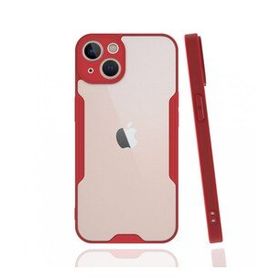 BSSM iPhone 13 Platin Silikon Kırmızı Kılıf
