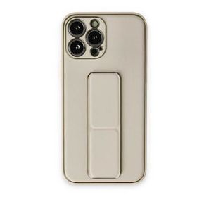 BSSM iPhone 13 Pro Coco Beyaz Deri Standlı Kapak Kılıf