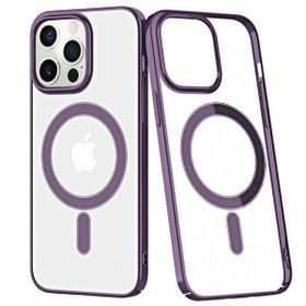 BSSM iPhone 13 Pro Element Magneticsafe Sert Kapak Derin Mor Siyah İnci Kılıf
