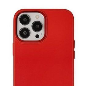 BSSM iPhone 13 Pro Kırmızı Asya Deri Silikon Kılıf
